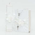 Cargar imagen en el visor de la galería, Kit de Comunión blanco con flor
