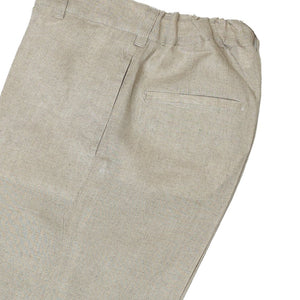Pantalón en lino con bolsillos laterales