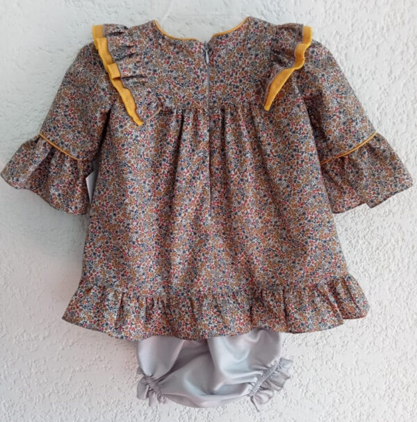Vestido de algodón estampado de flores - Imagen 2