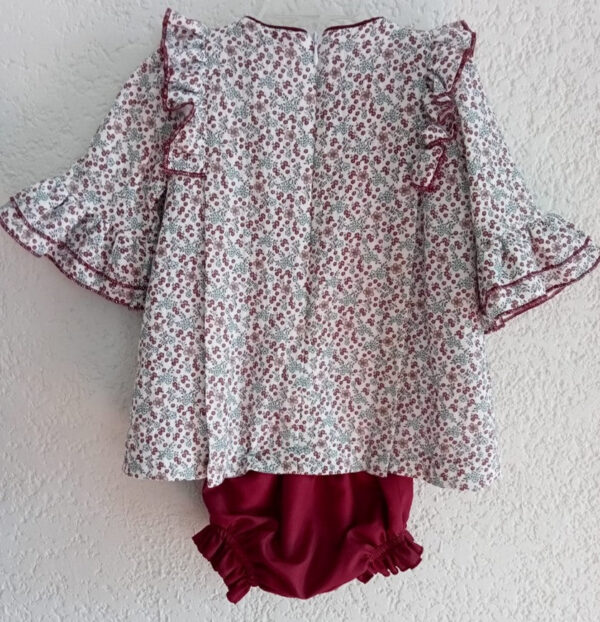 Vestido de algodón estampado de flores - Imagen 2