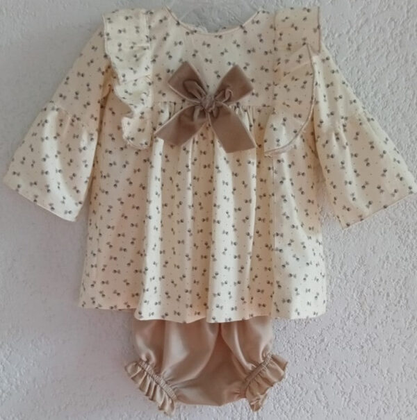 Vestido de algodón estampado
