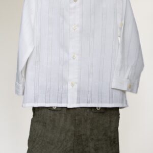 Conjunto niño camisa algodón y bermuda de pana