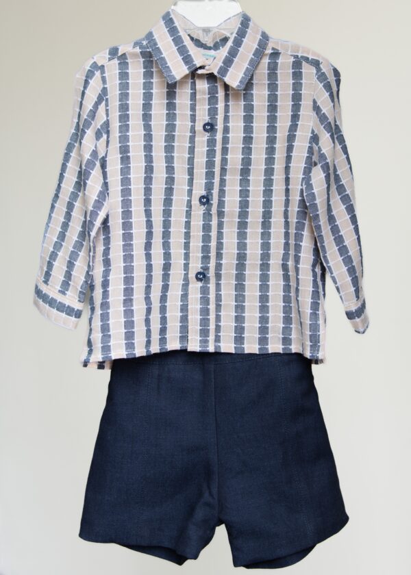Conjunto niño camisa y bermuda de algodón