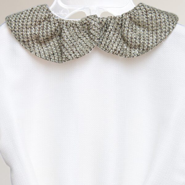 Conjunto niña, falda de lana y blusa de piqué - Imagen 4
