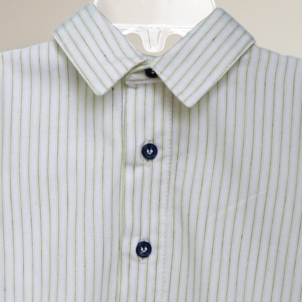 Conjunto niño camisa de algodón de rayas - Imagen 3