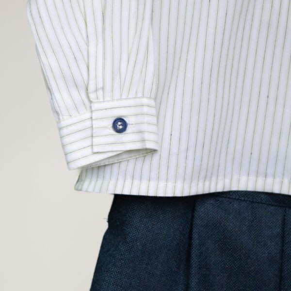 Conjunto niño camisa de algodón de rayas - Imagen 4