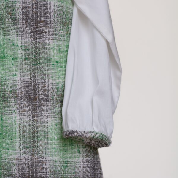 Jumper lana verde y gris - Imagen 3