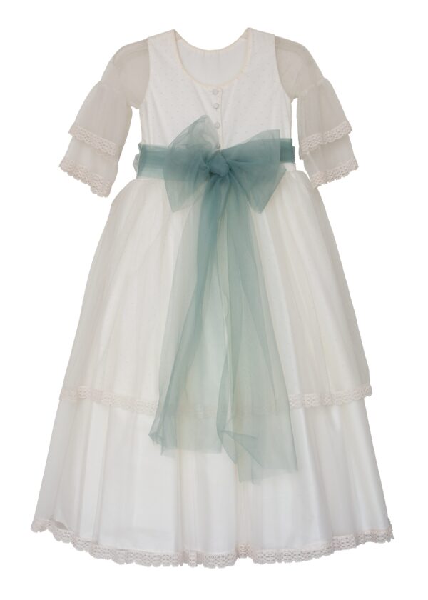 Vestido de tul bordado de puntos - Imagen 2