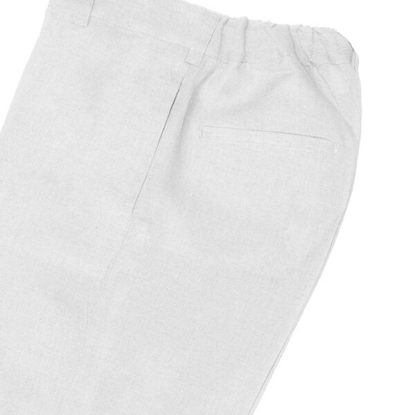 Pantalón en lino con bolsillos laterales - Imagen 7