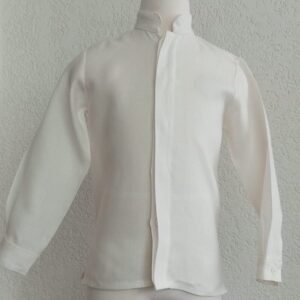 Camisa en lino lisa manga larga