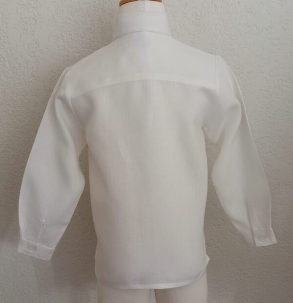 Camisa en lino manga larga - Imagen 2