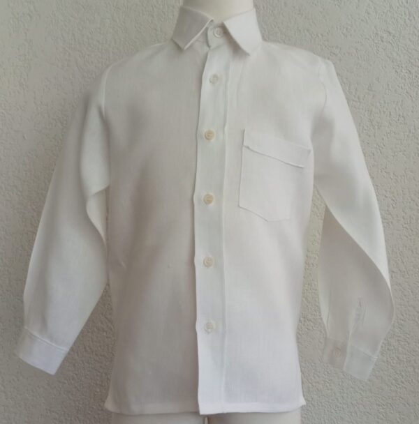 Camisa en lino manga larga