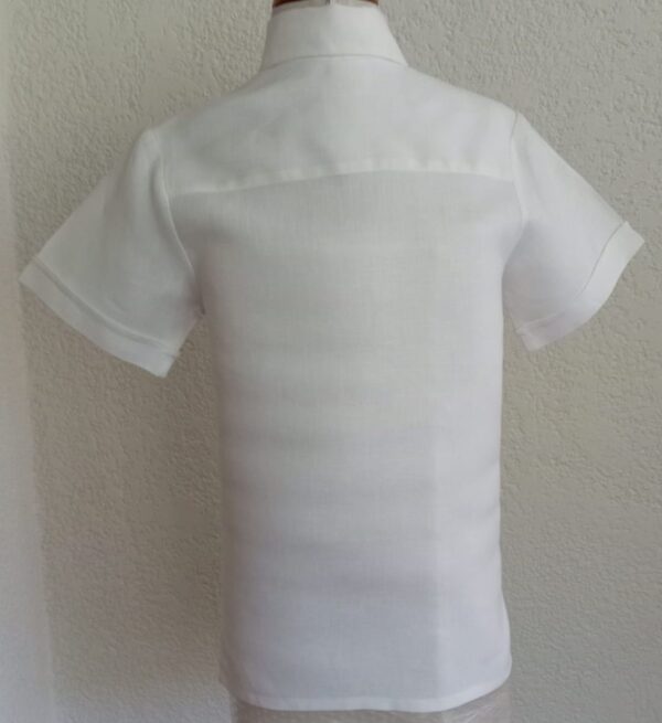 Camisa en lino manga corta - Imagen 2