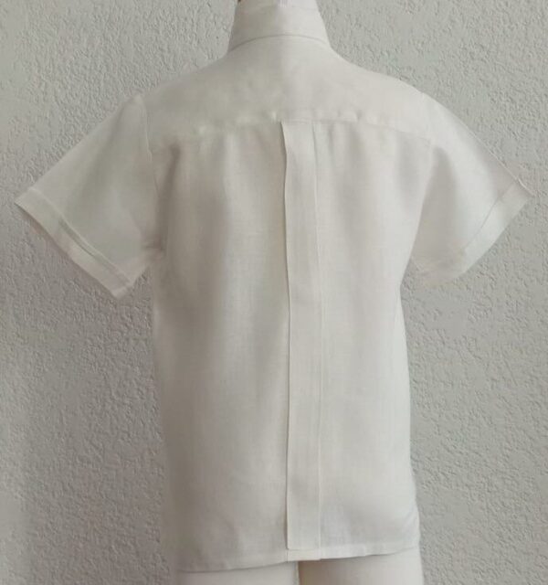 Camisa en lino manga corta - Imagen 2