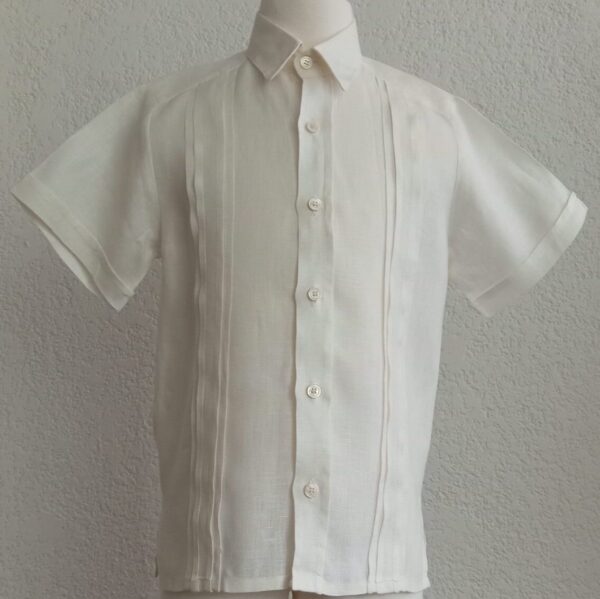 Camisa en lino manga corta