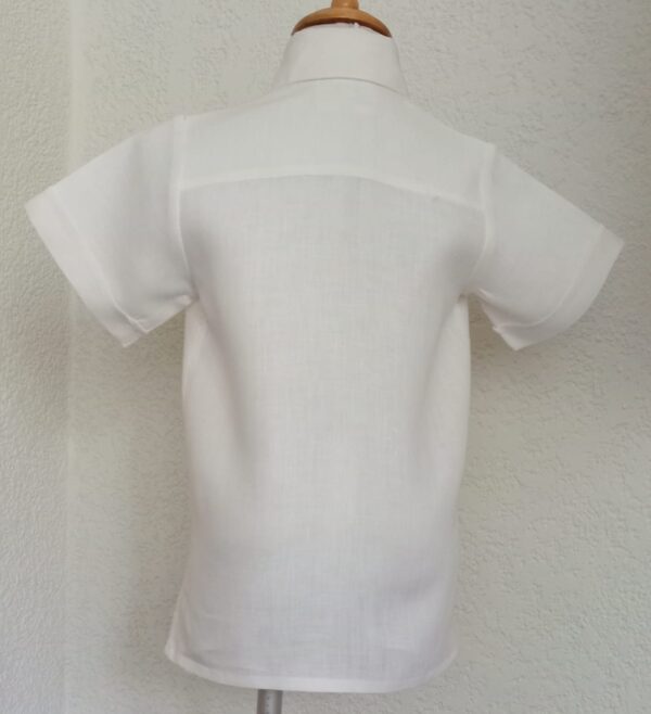 Camisa en lino manga corta - Imagen 2
