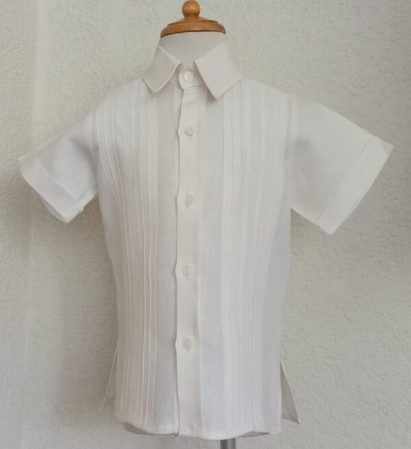 Camisa en lino manga corta