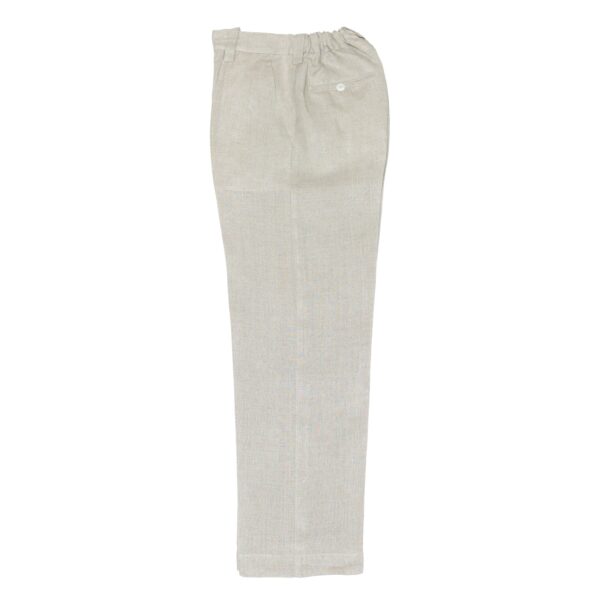 Pantalón en lino con bolsillos sesgados - Imagen 10