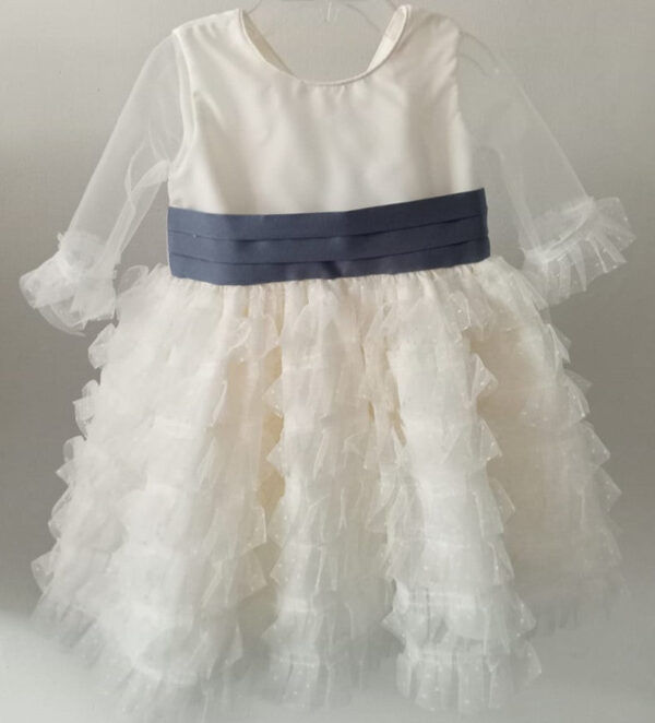 Vestido de tul plisado de lunares - Imagen 2
