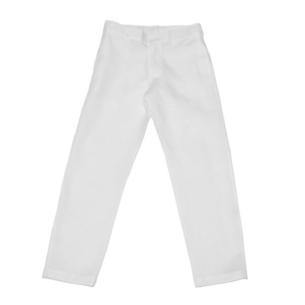 Pantalón en lino con bolsillos laterales - Imagen 6