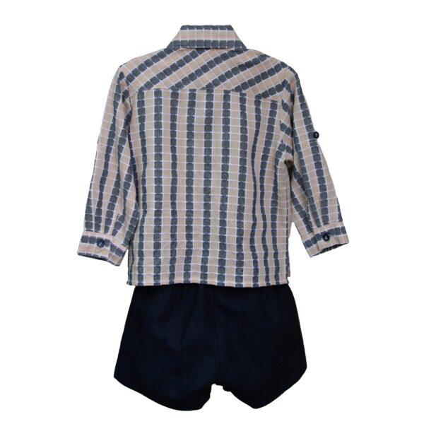 Conjunto niño camisa y bermuda de algodón - Imagen 2
