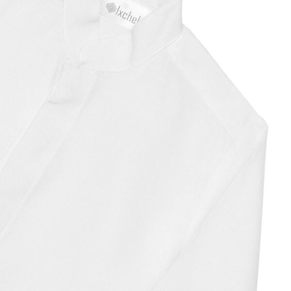 Camisa en lino botones ocultos manga larga - Imagen 6