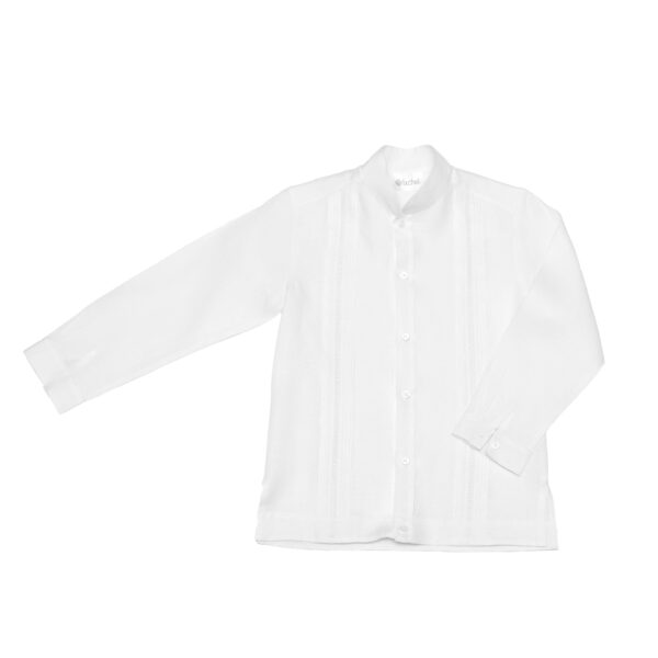 Camisa en lino manga larga - Imagen 4