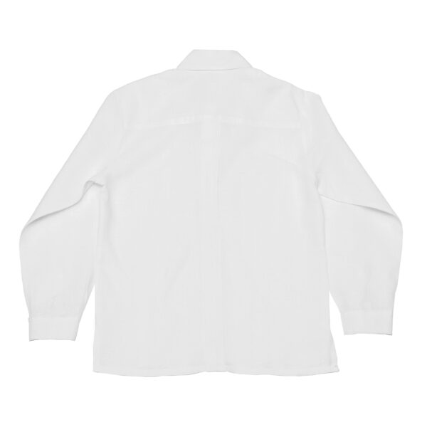 Camisa en lino con alforzas anchas manga larga - Imagen 7