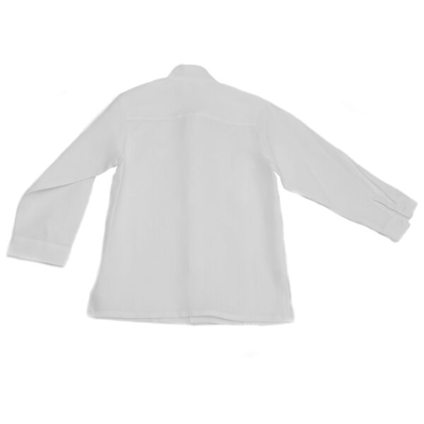 Camisa en lino con entredos de vainica chica manga larga - Imagen 3