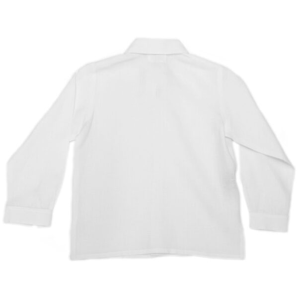 Camisa en lino manga larga con bolsa - Imagen 3