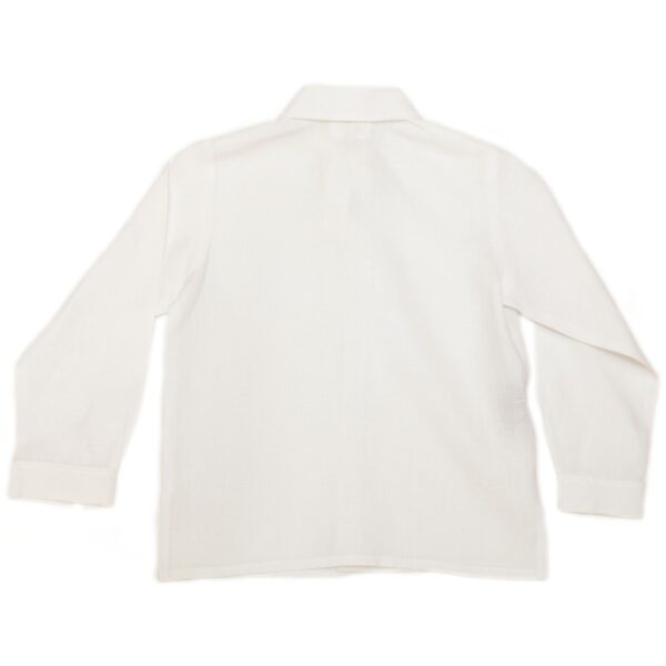 Camisa en lino manga larga con bolsa - Imagen 6