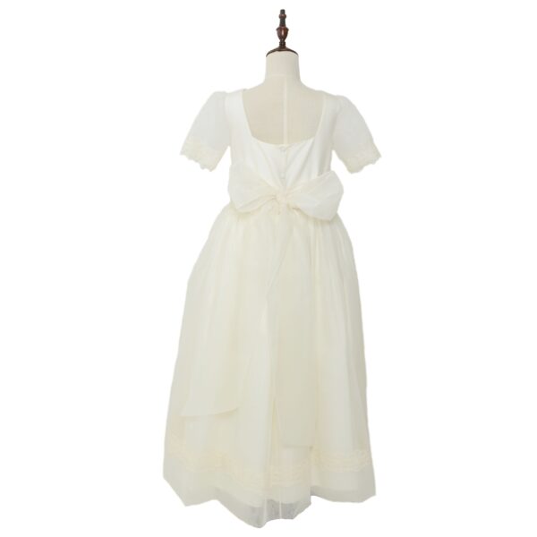 Vestido en organza con talle en tul bordado - Imagen 2