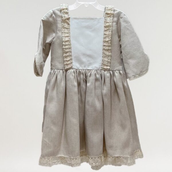 Vestido de lino algodón jaspe