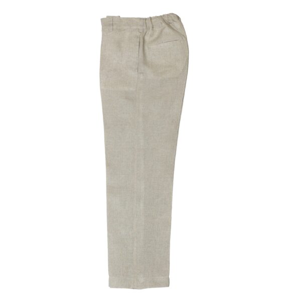 Pantalón en lino con bolsillos laterales