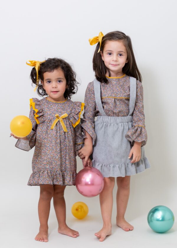 Vestido de algodón estampado de flores - Imagen 4