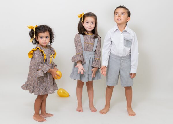 Vestido de algodón estampado de flores - Imagen 5