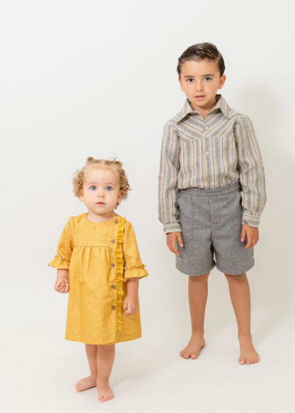 Vestido de viyella estampada - Imagen 5
