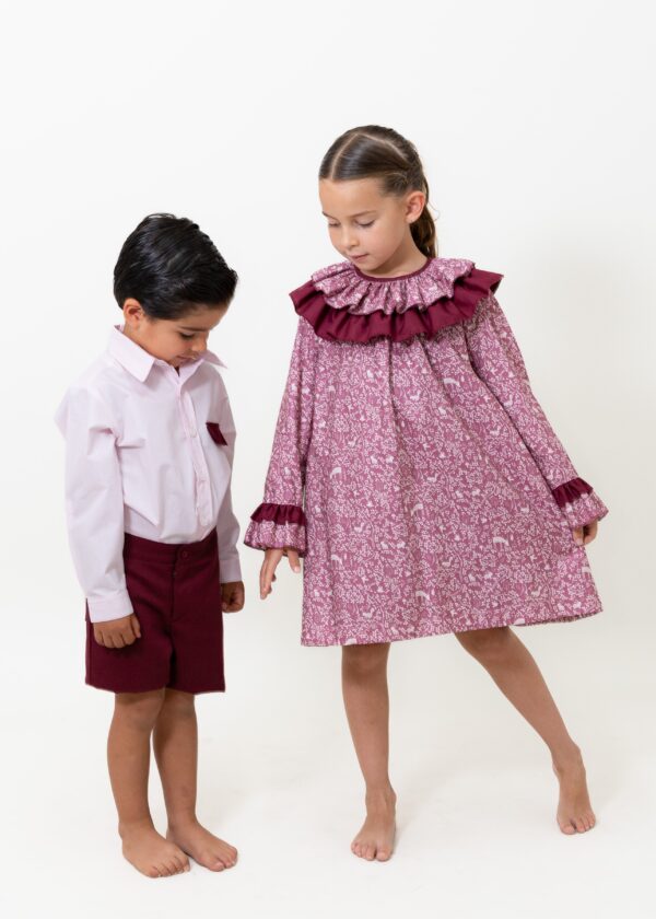 Conjunto camisa de algodón con bermuda de gabardina - Imagen 4