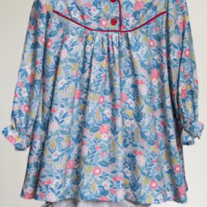 Vestido de viscosa estampada de cerezas