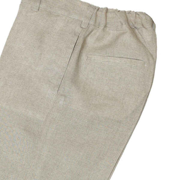 Pantalón en lino con bolsillos laterales - Imagen 2