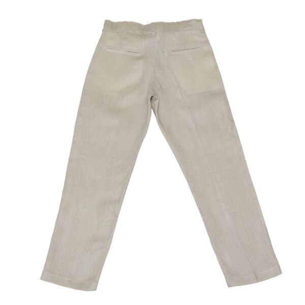Pantalón en lino con bolsillos laterales - Imagen 4