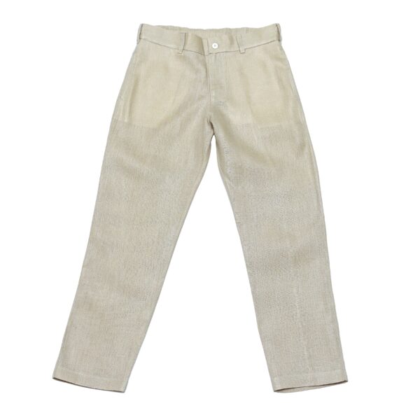 Pantalón en lino con bolsillos laterales - Imagen 3