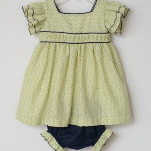 Vestido de algodón verde
