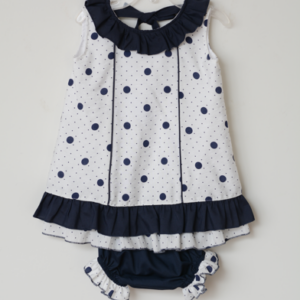 Vestido de algodón crudo