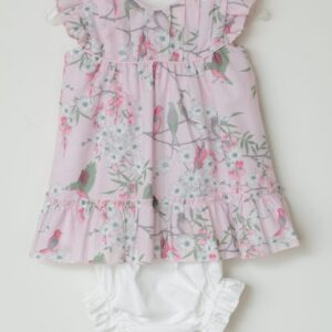 Vestido de algodón rosa