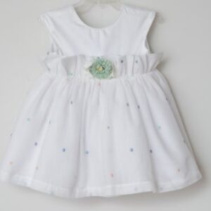 Vestido de algodón blanco