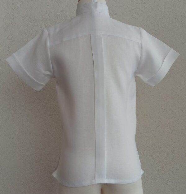 Camisa en lino manga corta - Imagen 2