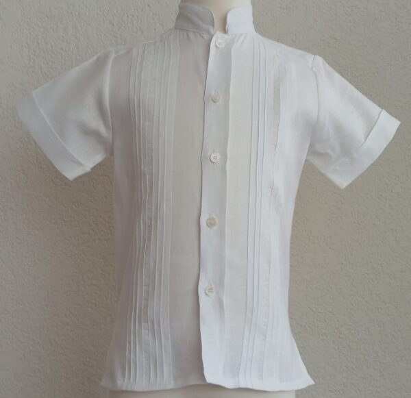Camisa en lino manga corta