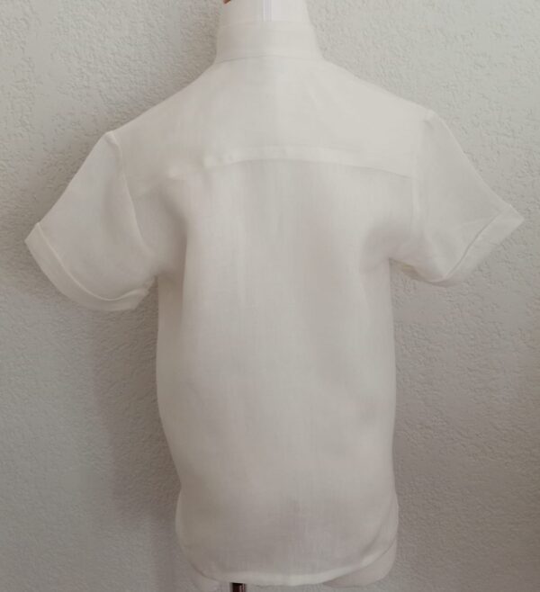 Camisa en lino manga corta - Imagen 2