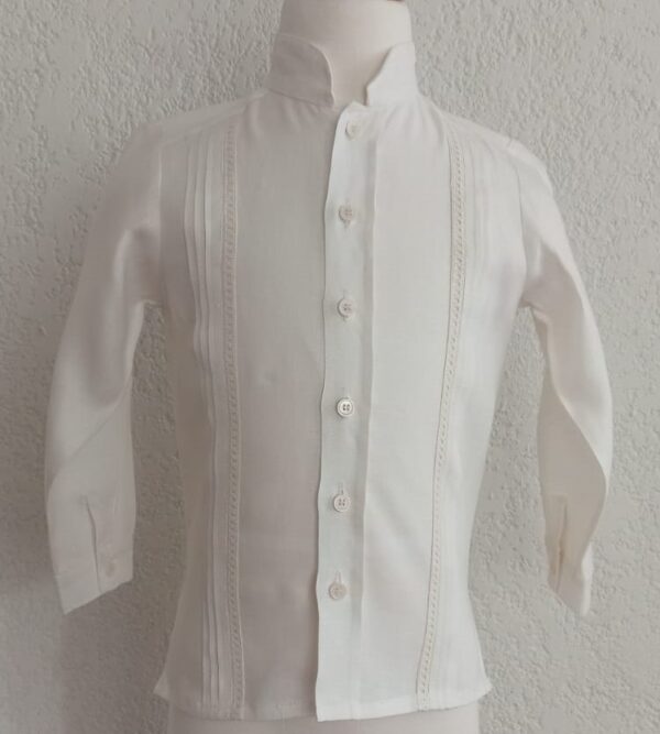 Camisa en lino manga larga